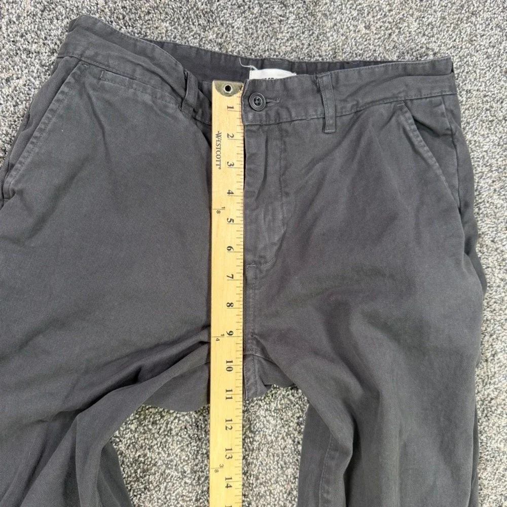Taylor Stitch Foundation Pant Men 30 Slim Fit Charcoal Grey Organic Cotton Chino